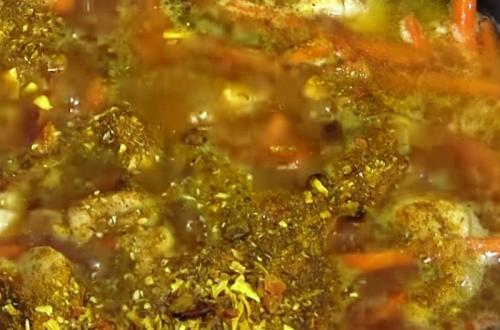 Плов из бедер куриных. Приготовление плова из куриных бёдрышек 05 Плов из бедер куриных. Приготовление плова из куриных бёдрышек 05