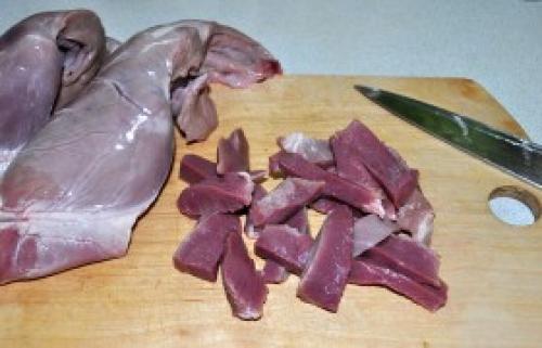 Сердце говяжье с грибами. Салат с сердцем и грибами 01 Сердце говяжье с грибами. Салат с сердцем и грибами 01