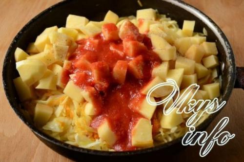 Рагу из свинины с капустой картошкой и. Рагу с картошкой и капустой, с мясом 33 Рагу из свинины с капустой картошкой и. Рагу с картошкой и капустой, с мясом 33