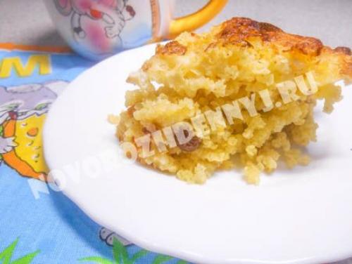 Пшенная каша в духовке с яйцом. Пшенник с изюмом и курагой