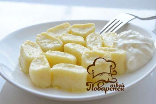 Ленивые вареники с манкой