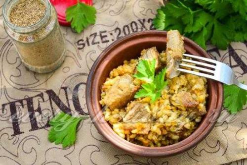 Булгур с овощами и мясом в мультиварке. Булгур со свининой в мультиварке, рецепт 10
