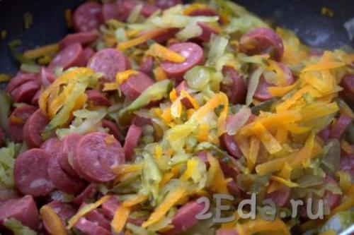 Рассольник с колбасой без перловки. Рассольник с перловкой и колбасой