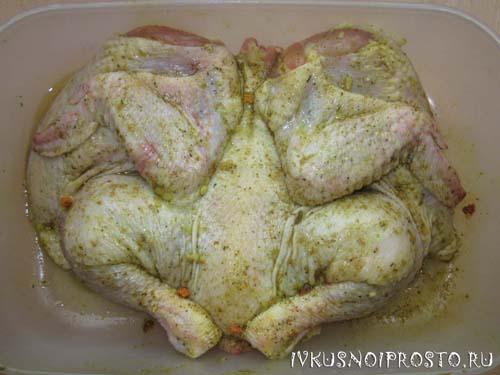 Цыпленок табака в духовке