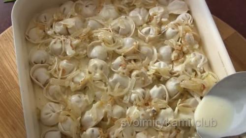 Пельмени в духовке сколько времени. Последовательность приготовления