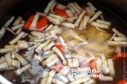 Суп детский с перловкой. Рассольник с курицей и перловкой 08 Суп детский с перловкой. Рассольник с курицей и перловкой 08