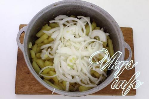 Жареная картошка в казани. 11 Жареная картошка в казани. 11