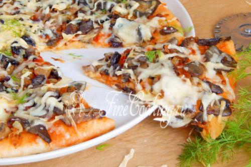 Пицца с грибами сушеными. Пошаговый рецепт пиццы с грибами и колбасой 15 Пицца с грибами сушеными. Пошаговый рецепт пиццы с грибами и колбасой 15