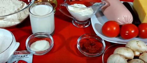 Пицца с грибами сушеными. Пошаговый рецепт пиццы с грибами и колбасой