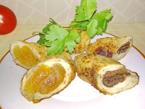 Мясные рулетики с черносливом и курагой. Мясные рулеты с курагой и черносливом – люблю их готовить к праздничному столу