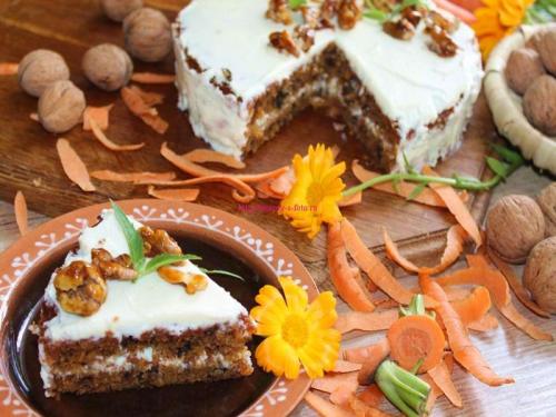 Морковный торт пошаговый рецепт. Способ приготовления