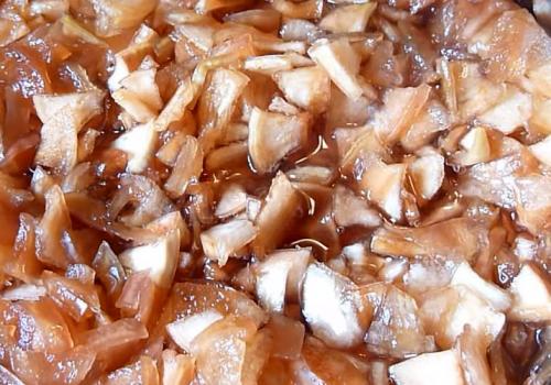 Янтарное варенье из яблок и апельсинов. Янтарное варенье из яблок дольками с корицей