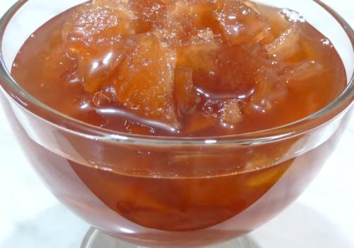 Янтарное варенье из яблок и апельсинов. Янтарное варенье из яблок дольками с корицей