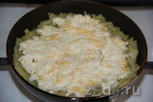 Жареная картошка с яйцом и сыром. Жареная картошка с яйцом 22 Жареная картошка с яйцом и сыром. Жареная картошка с яйцом 22