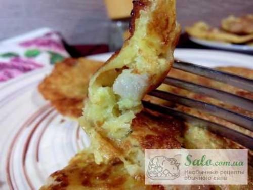 Драники с жареным салом. Белорусские драники с подчеревком.Пошаговый рецепт с фото.