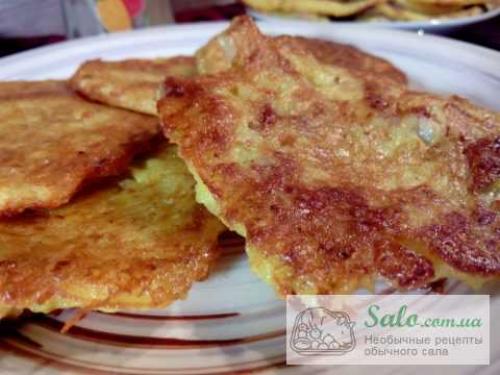 Драники с жареным салом. Белорусские драники с подчеревком.Пошаговый рецепт с фото.