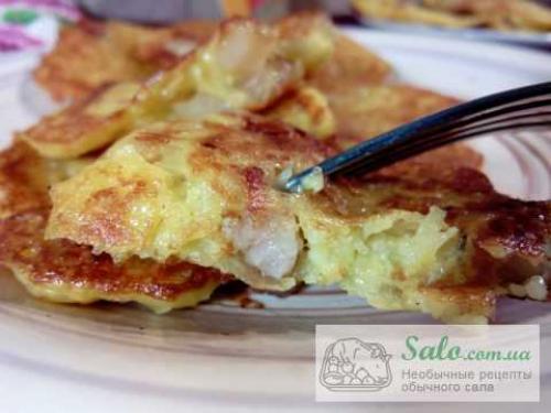 Драники с жареным салом. Белорусские драники с подчеревком.Пошаговый рецепт с фото.