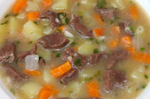 Первые блюда из говяжьего сердца. Похлебка из сердца