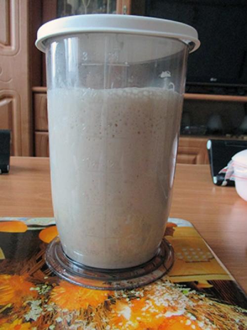 Хлеб с картофелем на закваске. Картофельный хлеб на закваске с жареным луком 03