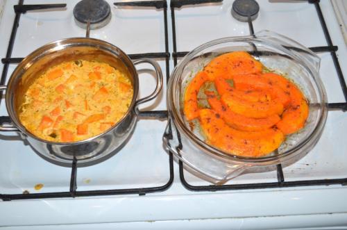 Блюда в тыкве в духовке. Тыква, запеченная в духовке кусочками