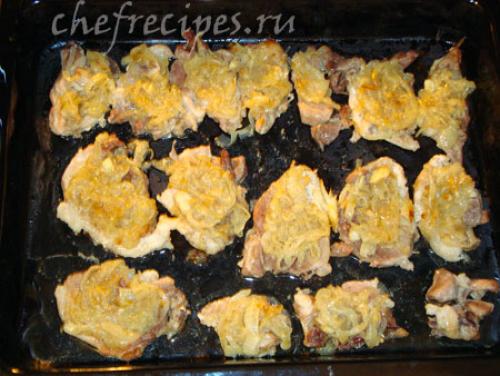 Отбивная с моцареллой. Свинина в духовке с сыром моцарелла