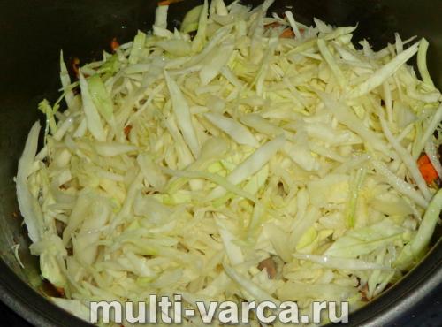 Тушеные желудки с капустой. Очень вкусная тушеная капуста с куриными желудками и грибами 10