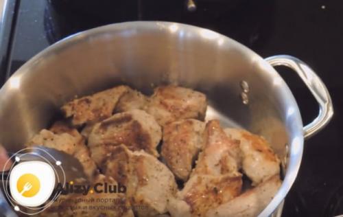 Свинина тушеная крупными кусками. Пошаговое приготовление
