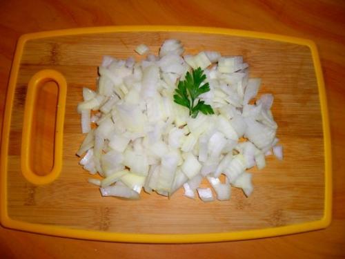 Жареная картошка с фаршем и томатной пастой. Процесс приготовления с фото: