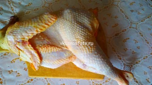 Запеченный петух с картошкой в рукаве. Петух с картошкой