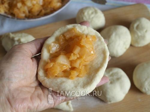 Постные пирожки-рулетики с капустой в духовке. Постные пирожки с капустой 09 Постные пирожки-рулетики с капустой в духовке. Постные пирожки с капустой 09