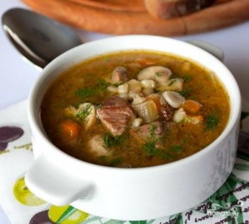 Можно ли добавить мясо в грибную суп. Суп с грибами и мясом