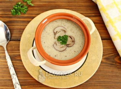 Вкусный и полезный суп из белых и польских грибов с курицей и сливками 08