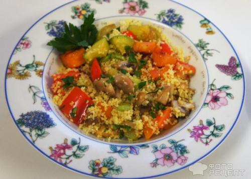 Суп из польских грибов с кускусом и тыквой. Рецепт: Кус-кус с овощами - с шампиньонами и тыквой