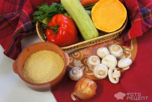 Суп из польских грибов с кускусом и тыквой. Рецепт: Кус-кус с овощами - с шампиньонами и тыквой