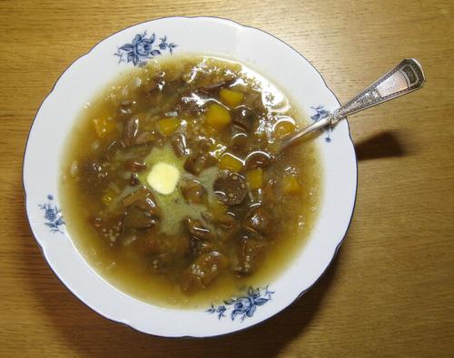 Как подавать суп из польских белых грибов. Суп из польских грибов с кускусом и тыквой
