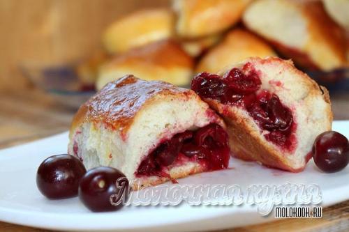 Заварное тесто для пирожков на кефире.