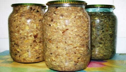 Икра из грибов синеножек. Грибная икра из вареных грибов — самый вкусный рецепт