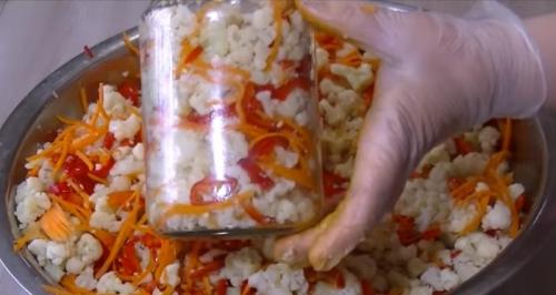 Цветная капуста по-корейски с болгарским перцем. Цветная капуста по-корейски с морковью – пошаговый рецепт