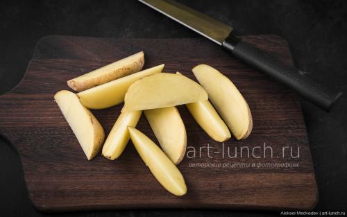 Какие ингредиенты нужны для картофеля по-деревенски. Картофель по-деревенски