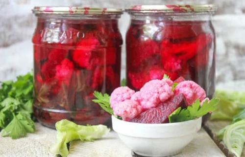 Цветная капуста на зиму со свеклой. Как приготовить цветную маринованную капусту на зиму
