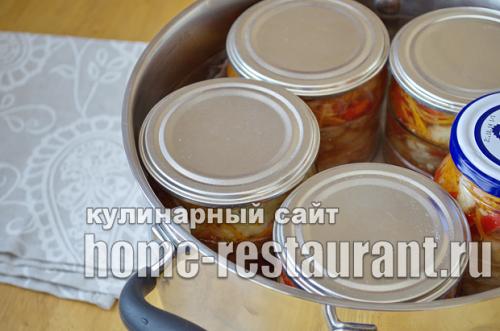 Маринованная цветная капуста на зиму по-корейски.