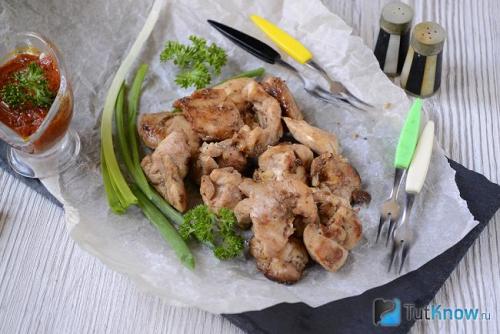 Шашлык на сковороде из свинины. 09