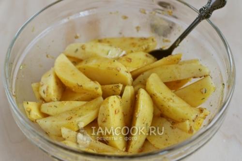 Легко и полезно: картошка дольками на пергаменте в духовке 05 Легко и полезно: картошка дольками на пергаменте в духовке 05