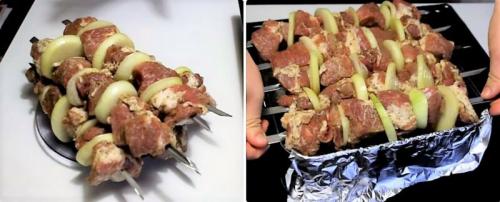 Как приготовить вкусный шашлык в духовке. Как приготовить в духовке самый вкусный шашлык из свинины с уксусом? 03