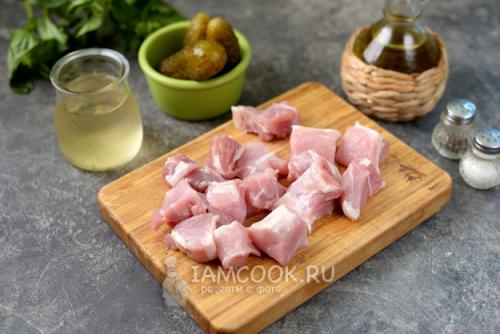 Рассольник с перловкой на бульоне из свиных ребер. Рассольник с перловкой и огурцами на свиных ребрышках 05