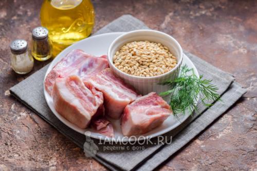 Перловая каша с ребра. Ребрышки с перловкой в мультиварке. 27 Перловая каша с ребра. Ребрышки с перловкой в мультиварке. 27