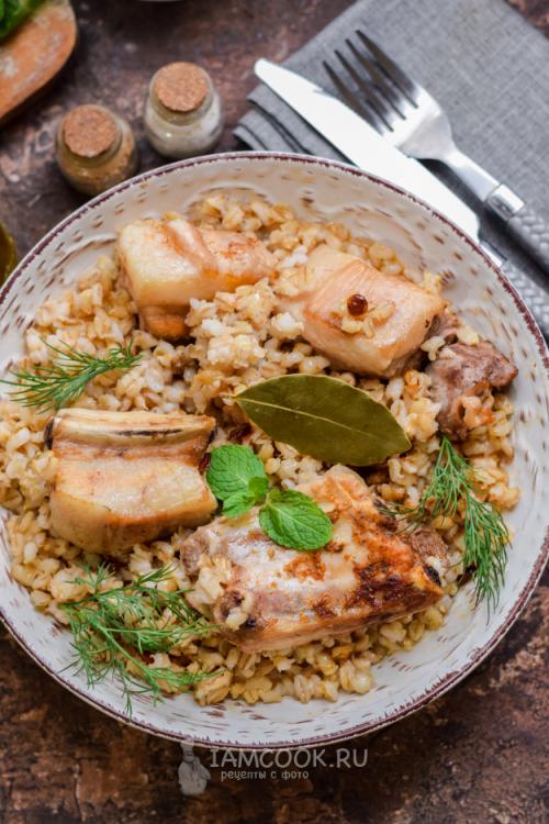 Перловая каша с ребра. Ребрышки с перловкой в мультиварке. 34 Перловая каша с ребра. Ребрышки с перловкой в мультиварке. 34