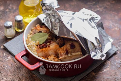 Перловая каша с ребра. Ребрышки с перловкой в мультиварке. 33 Перловая каша с ребра. Ребрышки с перловкой в мультиварке. 33