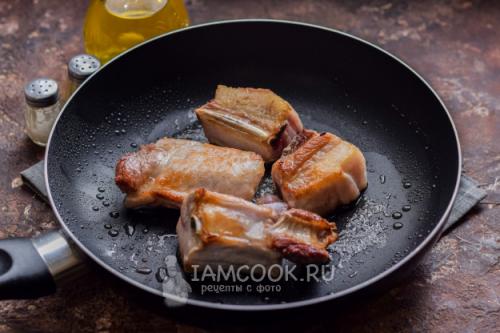 Каша со свиными ребрышками в духовке. Ребрышки с перловкой в духовке 02 Каша со свиными ребрышками в духовке. Ребрышки с перловкой в духовке 02