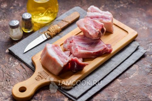 Каша со свиными ребрышками в духовке. Ребрышки с перловкой в духовке 01 Каша со свиными ребрышками в духовке. Ребрышки с перловкой в духовке 01